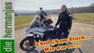 BMW GS R1300.... erste längere Ausfahrt 2025 von Tanja mit ihrem neuen "Dickerchen"