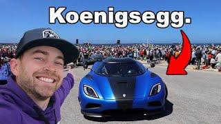 Stradman Driving His Koenigsegg At Car Week!