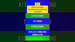 Reproductive System MCQs - MDCAT TEST PREPARATION