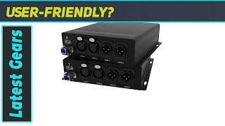 2 2 Audio Over Fiber Converter | Best 4 Channel Balanced Audio Extender Kit