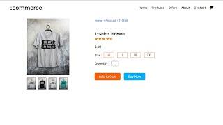 Ecommerce Product Details Page Design Using HTML And CSS | Ecommerce Website | Rizowan Ahmed Safi
