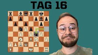 Ich spiele jeden Tag Schach bis 2200 ELO - Tag 16