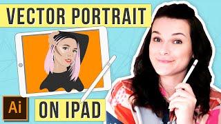 DRAW WITH ME  Vector Portrait | Illustrator for iPad