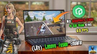 How To Play PUBG Mobile On 4GB Ram PC/Laptop Without Graphics Card (Lenovo One Fusion Emulator)