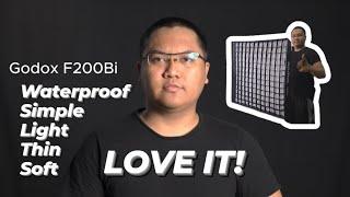 Godox KNOWLED F200bi LED Mat Unboxing + Testing (No Commentary)