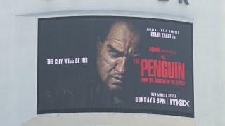 Frasier Disclaimer Penguin Billboards Sunset Blvd Los Angeles California USA September 24, 2024