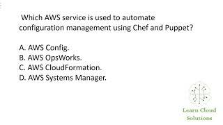 AWS Cloud Practitioner Exam Question - Automating Configuration Management with AWS