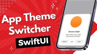 SwiftUI App Theme Switcher - Dark Mode Switch - iOS 17 - Xcode 15