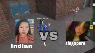 Indian server vs singapure server girl