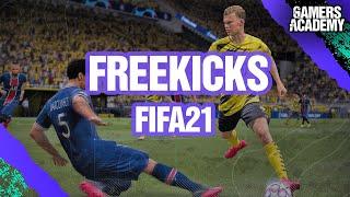 FIFA21 - FREEKICKS TUTORIAL  l GAMERS ACADEMY