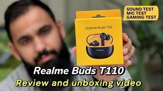 realme Buds T110 | Best calling earbuds in 5000 rupees | Realme T110 unboxing and review video 