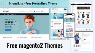 magento free theme // magento 2 theme free download // Etrend Lite – Free PrestaShop Theme