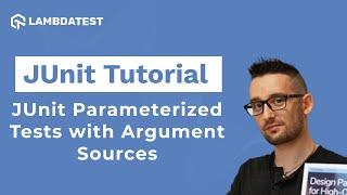 JUnit Parameterized Tests with Annotations | JUnit Tutorial With Selenium | Part VI