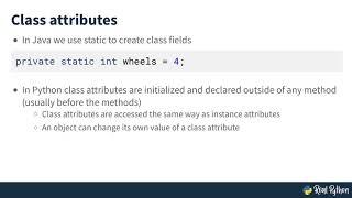 Object-Oriented Programming in Python Compared to Java