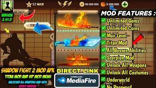 shadow fight 2 mod apk max level 52 unlimited money latest version media fire - Unlock All Things