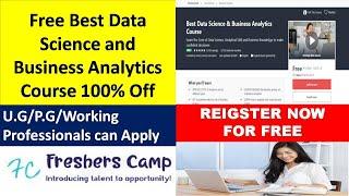 Free Best Data Science and Business Analytics Course | 100% Off | Freshers Camp