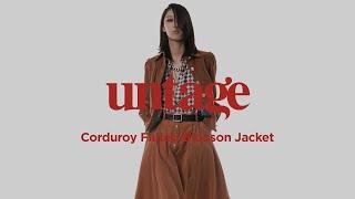 언티지 코듀로이 플루티드 블루종 자켓 / UNTAGE CORDUROY FLUTED BLOUSON JACKET