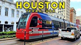 Houston Texas Walking Tour, USA: Exploring Texas' Largest City’s Downtown - 4K