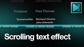 How to make horizontal or vertical scrolling text | VSDC Free Video Editor