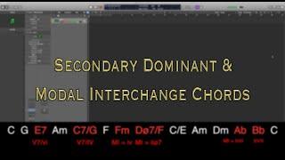How To SPICE UP Your Chord Progressions with Secondary Dominants & Modal Interchange Chords