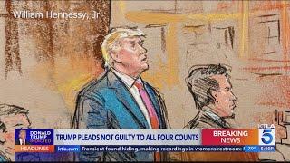 Trump pleads not guilty to Jan. 6 charges during arraignment