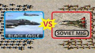 Aircraft Battle - Black Eagle vs Soviet MIG - Red Alert 2