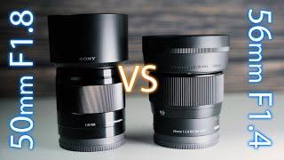 Sony 50mm F1.8 OSS VS Sigma 56mm F1.4 - QUICK COMPARISON!