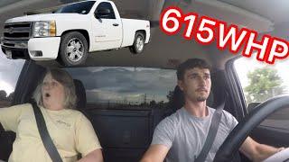 GRANDMA REACTS TO 615WHP SILVERADO