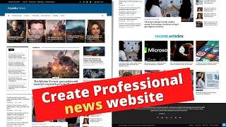 How to create professional news website (Hindi) | Full Tutorial