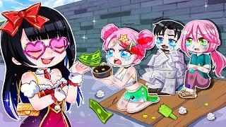 Lisa vs Anna - Rich Lady and The Homeless Girl | Gacha Club | Ppg x Rrb Gacha Life