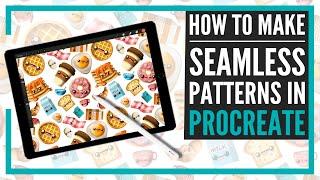 How To Make Seamless Patterns in Procreate! EASY!