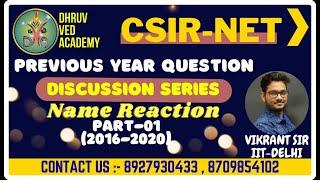 CSIR-NET PYQ DISCUSSION | NAME REACTION ( PART-01) | BY VIKRANT SIR