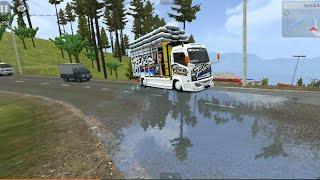 mod truck isuzu giga mukhlas po di kelok 44 !! Mod bussid