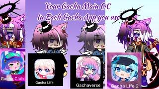 Your Main Gacha OC In Each Gacha Apps You Use // Ft. Mystic \\ Trend // Made by | Mystic Glitch 0-0