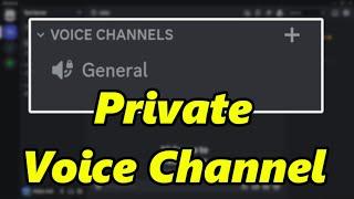 Create A Private Voice Channel In Discord (EASY)
