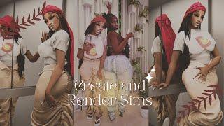 Create and Render A Sim With Me! | The Sims 4