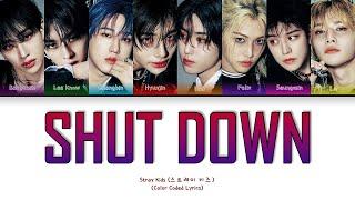 [AI COVER] STRAY KIDS- 'Shut Down' (Color Coded Lyrics) Original By BLACKPINK