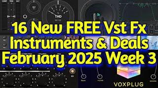 16 Best New FREE Effect Plugins, Virtual Instruments, Sample Packs & Deals - FEBRUARY 2025 Week 3