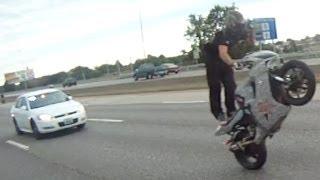 Motorcycle Wheelies Running From COPS Escapes POLICE CHASE Bike VS Cop VIDEO ROC Ride Of T