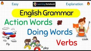 Action words in English Grammar | Doing words