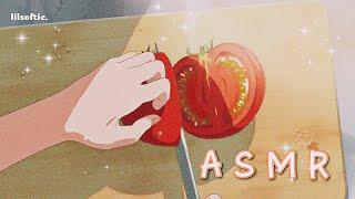 Aesthetic anime cooking with ASMR ( watch in HD for better quality)