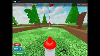 Roblox Super Golf | Playing Forest but with 0 FRICTION in a Private Server! |