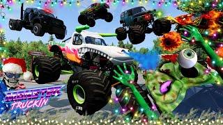 Monster Jam INSANE Racing, Freestyle and High Speed Jumps #66 | BeamNG Drive | Grave Digger