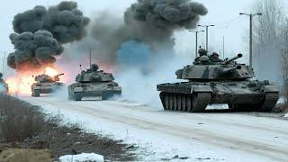Brutal Ambush! Ukraine's M1A2 ABRAMS Blow Up 11 Russia's Main Battle Tanks in a row - ARMA 3