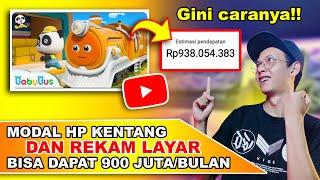 Hanya Rekam Layar HP Dapat 900 Juta/Bulan | Youtuber Modal HP Merapat