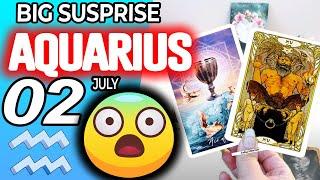 Aquarius  BIG SUSPRISE  horoscope for today JULY  2 2024  #aquarius tarot JULY  2 2024