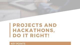 ACM Talks 3.0 (Part 2) || Projects and Hackathons... How to do it right ?? || Atharwa Adawadkar