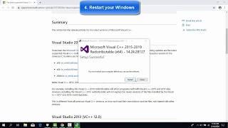 VCRUNTIME140.dll was not found Windows 10 FIX