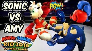 ABM: Sonic vs Amy !! Boxing Match !! Mario & Sonic Rio Olympic Games
