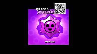 BRAWL STARS FREE HYPERCHARGE STARRDROP QR CODE! #brawlstars #shorts